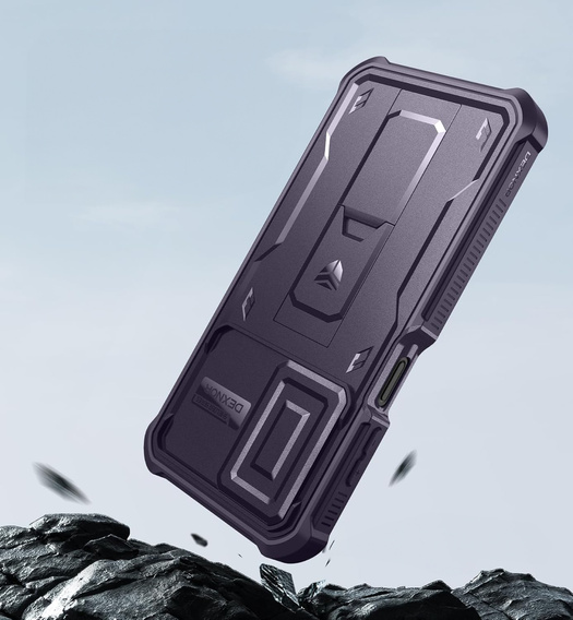 Etui pancerne do Samsung Galaxy A17, Dexnor Full Body (Two Frames), fioletowe