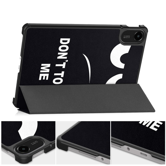 Etui z klapką i napisem "Don't Touch Me" do Xiaomi Redmi Pad 2