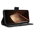 Etui z klapką do Xiaomi 15T Pro, Card Slot, czarne