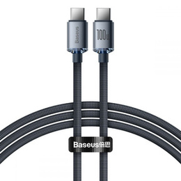 BASEUS Crystal Shine Kabel Type-C / Type-C 100W 1.2M - Black
