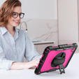 Etui pancerne do Lenovo Tab M11, ochronne 360 z miejscem na rysik, różowe