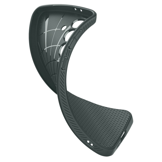 Etui Spigen do Samsung Galaxy S24 FE, Liquid Air, zielone + Szkło Hartowane 9H