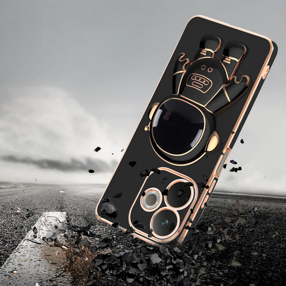 Etui do Oppo A5 Pro 5G, Astronaut, czarne