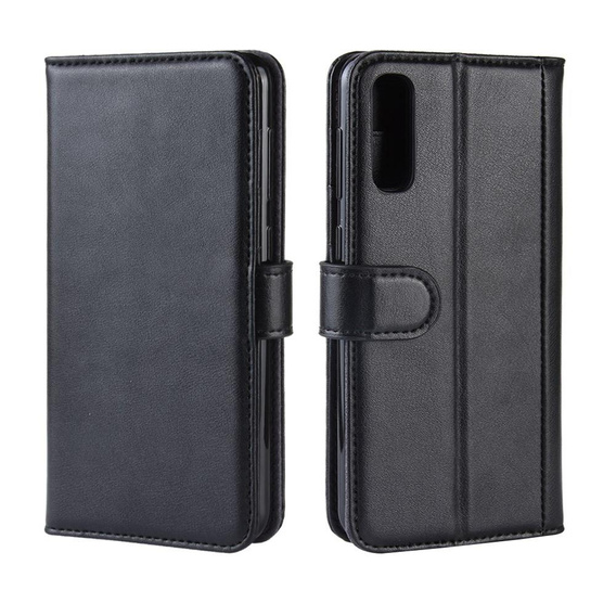 Etui z klapką do Samsung Galaxy A50/A50S/A30S, Leather Flexi Book, czarne