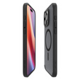 Etui z MagSafe Spigen do iPhone 16 Pro Max, Ultra Hybrid, przezroczyste / czarne + Szkło Hartowane 9H