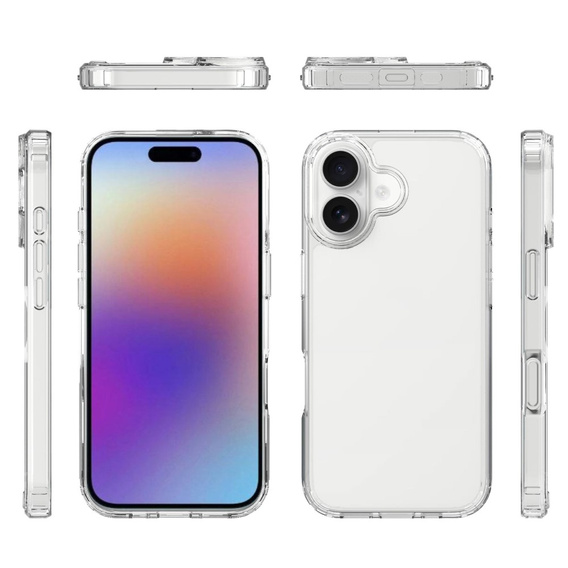 Przezroczyste etui TPU + akryl do iPhone 17 – solidna hybryda ochronna