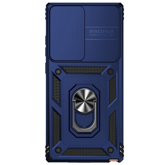 Etui pancerne do Samsung Galaxy Note 20 Ultra, CamShield Slide, niebieskie