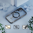 Etui do iPhone 16 Plus, Electro MagSafe, czarne + Szkło na ekran