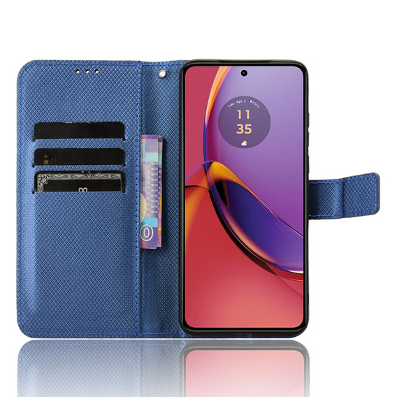 Etui z klapką do Motorola Moto G84 5G, Smart Magnet, niebieskie