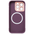 Etui do iPhone 15 Pro, ERBORD Armor Mag do MagSafe, bordowe