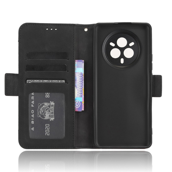 Etui z klapką do Realme 14 Pro 5G, Card Slot, czarne