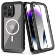 Etui wodoodporne do iPhone 14 Pro Max, Redpepper, do MagSafe, czarne