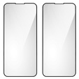 2x Szkło Hartowane do iPhone 13 Pro Max, ERBORD 3D pełne, szybka na cały ekran