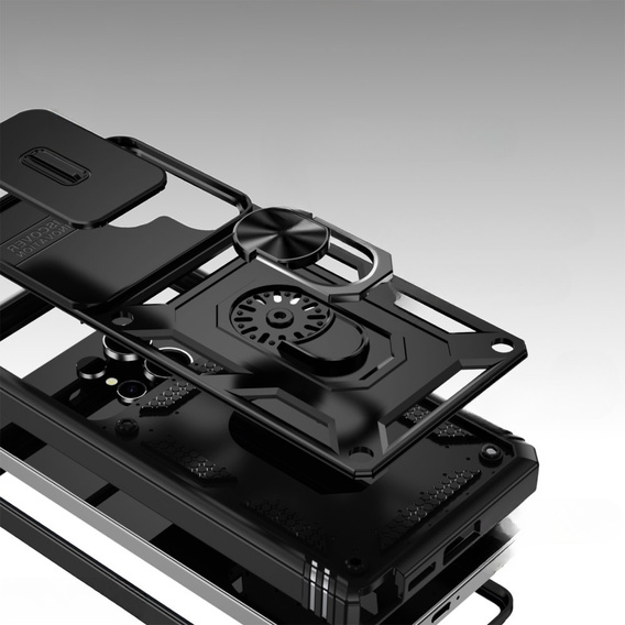 Etui do Samsung Galaxy S25 Ultra, KickStand Camera Lens, czarne