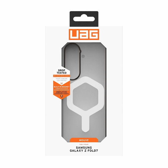 Etui Urban Armor Gear do Galaxy Z Fold7, Mouve MagSafe, ice
