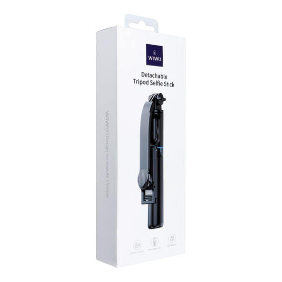 WiWU Wi-SE001 Selfie Stick Tripod + Pilot Bluetooth, czarny