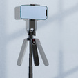 Blavec Selfie Stick Aluminium Fusion P08 Tripod + pilot + 1 Lampa 2,2 metra, czarny