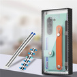 Etui skórzane do Samsung Galaxy Z Fold6 5G, z podstawką i szkłem, zielone