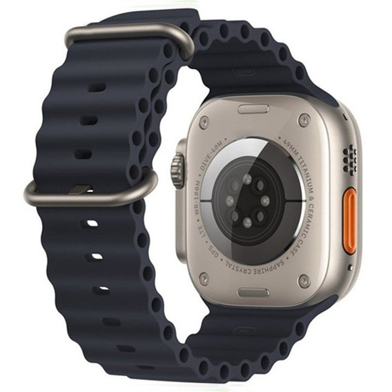 Pasek Silikonowy do Apple Watch 1/2/3/4/5/6/7/8/9/SE/ULTRA ULTRA 2 42/44/45/49mm, Szary