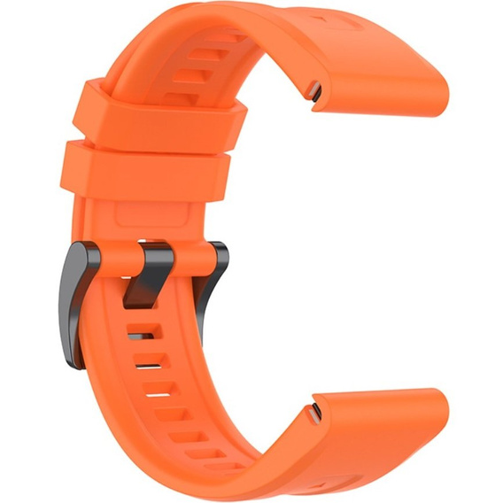 Pasek Silikonowy QuickFit 20mm do Garmin Fenix 5S/6S/7S/ 8 43mm, Pomarańczowy