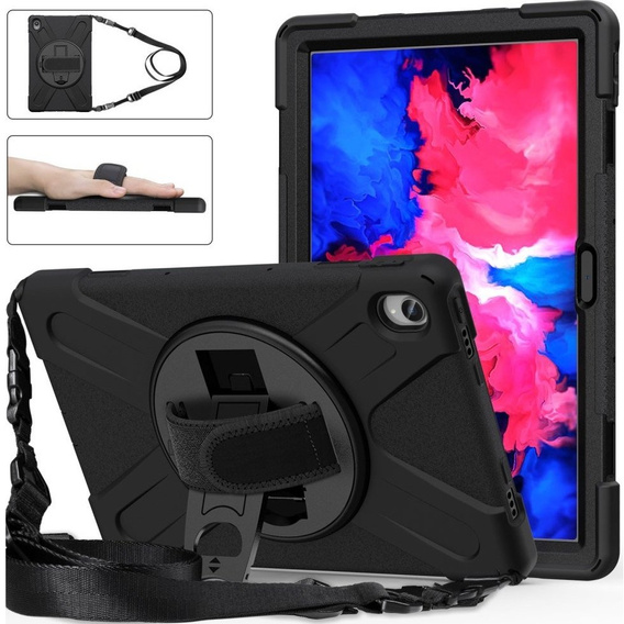 Etui do Lenovo Tab P11 TB-J606F / Tab P11 5G, Pancerne Ochronne, Czarne