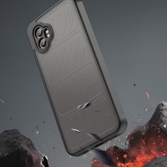 Etui ochronne do Samsung Galaxy Xcover 7 Pro – czarne, półprzezroczyste, z technologią Airbags