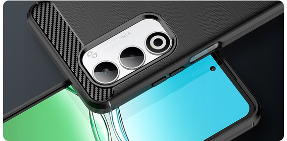 Etui do Oppo A5 5G / A5m, Carbon, czarne