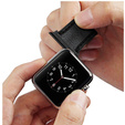 Zapięcie ze stali nierdzewnej do zegarka Apple Watch 1/2/3/4/5/6/7/8/9/10/11/SE 38/40/41/42mm, Czarne