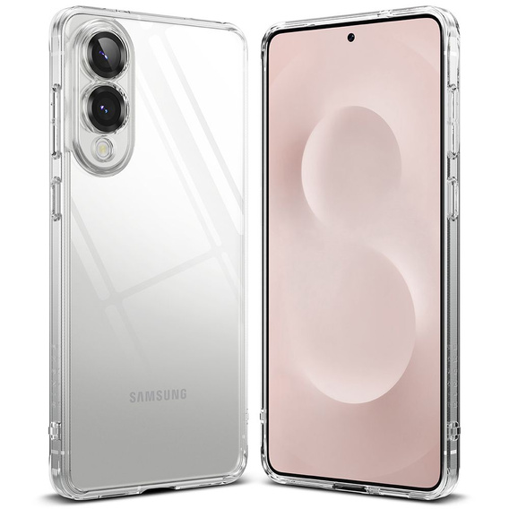 Etui Ringke Fusion do Samsung Galaxy S25 Edge – Clear + Szkło Hartowane 9H