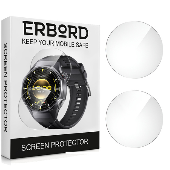 2x Szkło Hartowane ERBORD do Huawei Watch GT 6 Pro 46mm, Szybka