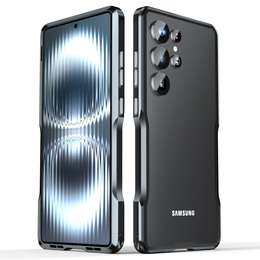 Etui LUPHIE do Samsung Galaxy S25 Ultra, Armor Bumper, czarne