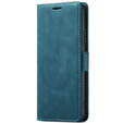 Etui do Samsung Galaxy A14 4G/5G, ERBORD Vintage portfel z klapką, niebieskie