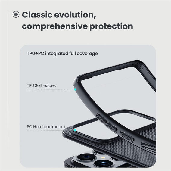 Etui Nillkin Frosted Shield Pro Magnetic do Xiaomi Poco F8 Ultra, czarne