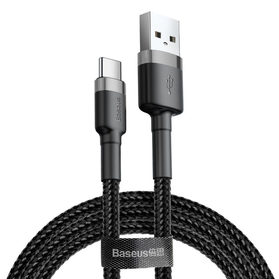 BASEUS Cafule Kabel Type-C 3A 0.5M - Black/Grey