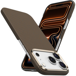 Etui BENKS Kevlar do iPhone 17 Pro Max, Magnetic Armor Tint 1000D 0070, do MagSafe, aktywny przycisk – złote