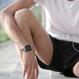 Pasek Silikonowy do Apple Watch 1/2/3/4/5/6/7/8/9/10/11/SE Ultra 1/2/3 42/44/45/46/49mm, Biały/Czarny