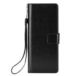 Etui z klapką do Samsung Galaxy Z Fold 2 5G, Crazy Horse Wallet, czarne
