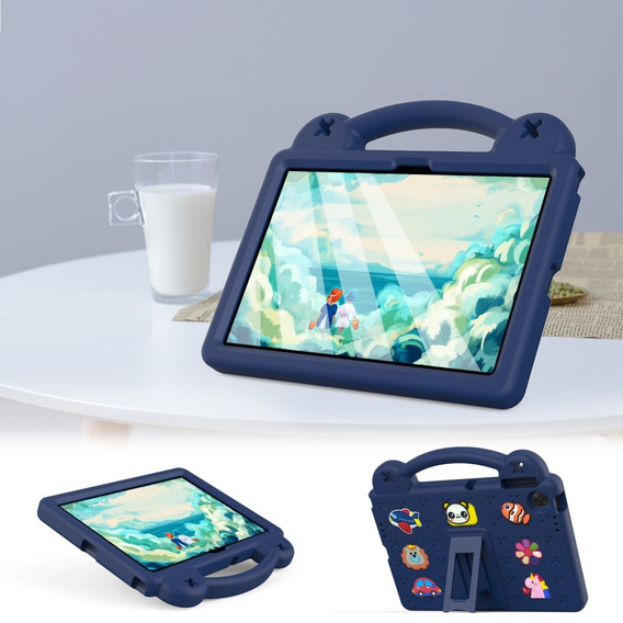 Etui do Lenovo Tab 10.1" TB311FU, Cute Patterns, z podstawką, granatowe
