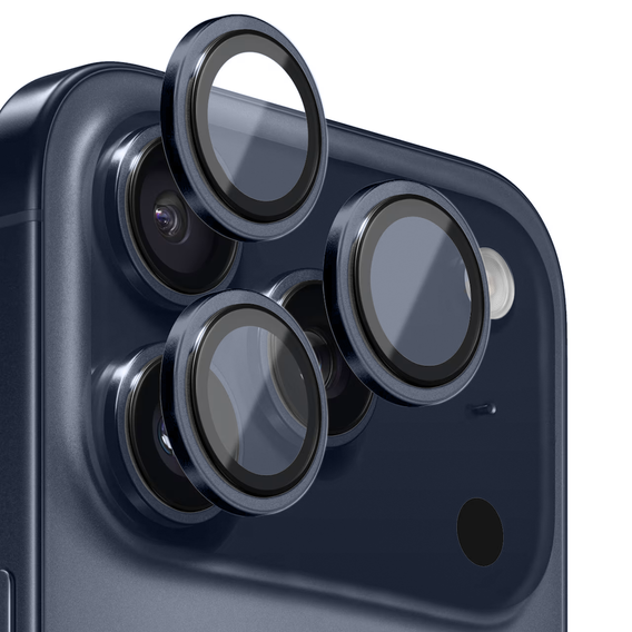 2x Szkło na aparat ERBORD OPTIK Pro do iPhone 17 Pro / 17 Pro Max, granatowe