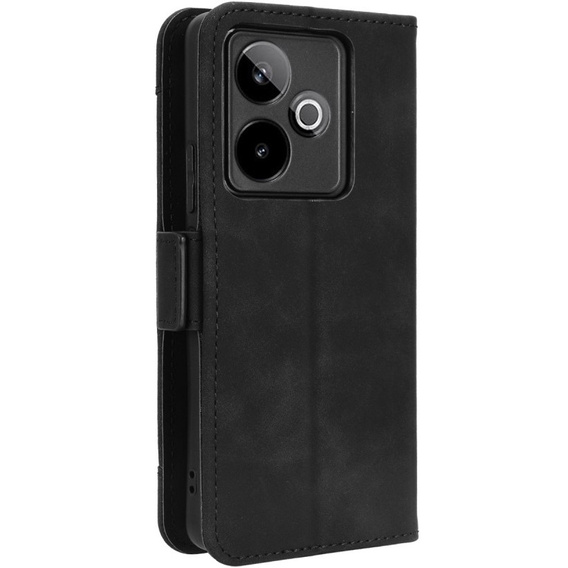 Etui z klapką do Realme GT 7 / 7T, Card Slot, czarne