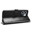 Etui z klapką do Oppo Reno 14 F / 14 FS, Wallet Rhombus, czarne