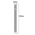 Pasek Bransoleta Milanese do Xiaomi Redmi Watch 4 / Xiaomi Smart Band 8 Pro / Xiaomi Smart Band 9 Pro, Srebrna
