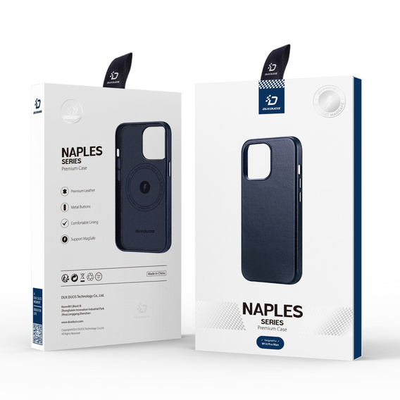 Etui do iPhone 14 Pro, Dux Ducis Max Naples, niebieskie