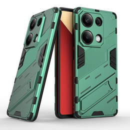 Etui do Xiaomi Redmi Note 13 Pro 4G / Xiaomi Redmi Note 14S / Xiaomi Poco M6 Pro 4G, Military kickstand, zielone