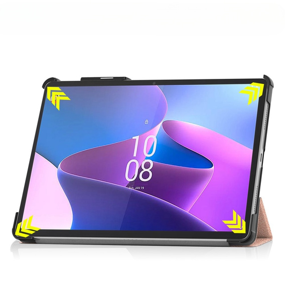 Etui do Lenovo Tab P11 Pro Gen 2 TB132FU TB132XU 11.2", Trójdzielne z miejscem na rysik, Różowe rose gold