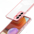 Etui do Samsung Galaxy A14 5G, Fusion Hybrid, przezroczyste / różowe