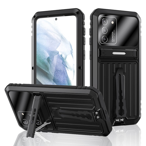 Etui Kickstand Full Cover do Samsung Galaxy S21 Plus, Black