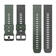 Pasek Silikonowy Uniwersalny 22mm, Zielony / Szary