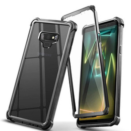 Etui pancerne do Samsung Galaxy Note 9, Dexnor Visor, przezroczyste czarne
