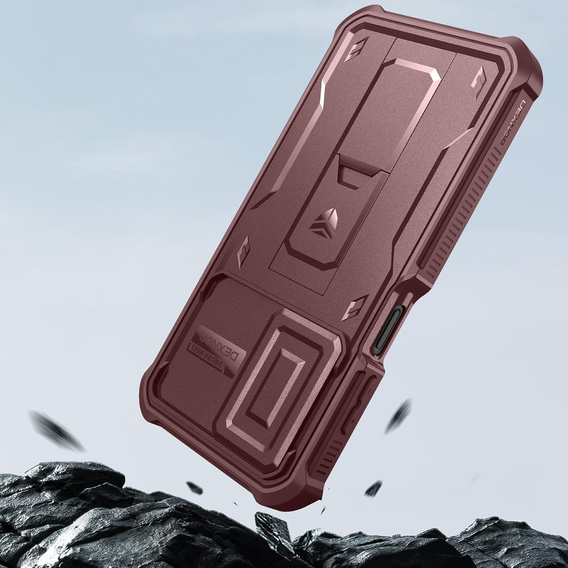 Etui pancerne do Samsung Galaxy A17, Dexnor Full Body (Two Frames), czerwone